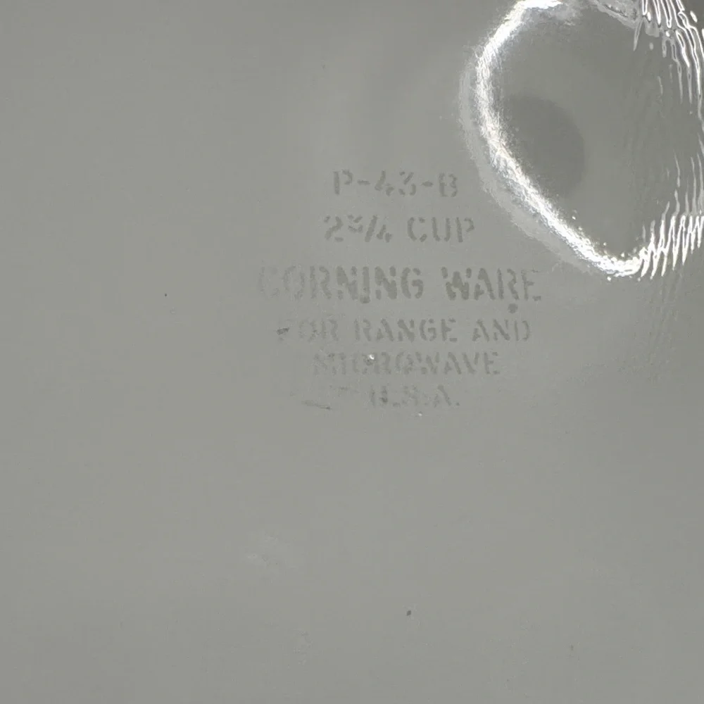 Corningware 2 3/4 cup Baking Dish set blue flower spice of life white EUC